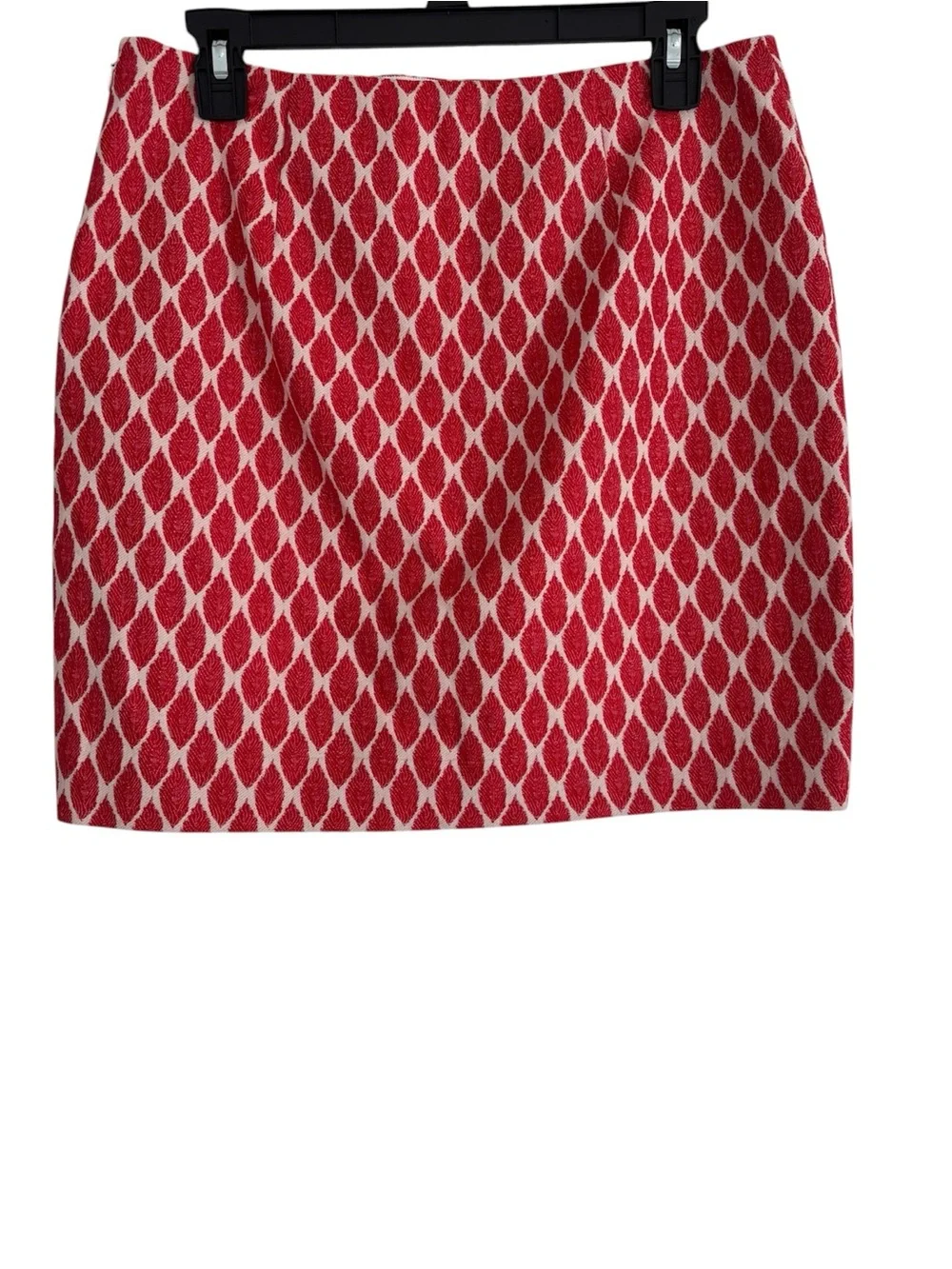 Ann Taylor Red Patterned Skirt